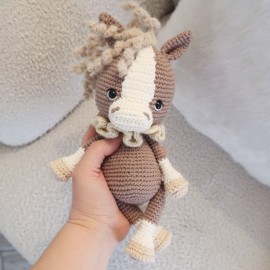 Kit Crochet Galopin, le cheval – Coffret Complet, Patron PDF