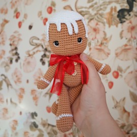 Kit Crochet Biscuit, bonhomme de pain d'épices – Coffret Complet, Patron PDF