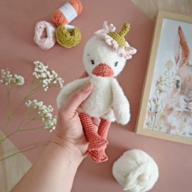 Kit Crochet Plume, mon petit caneton – Coffret Complet, Patron PDF
