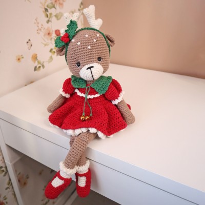 Solveig, renne de Noël : Patron Au Crochet PDF